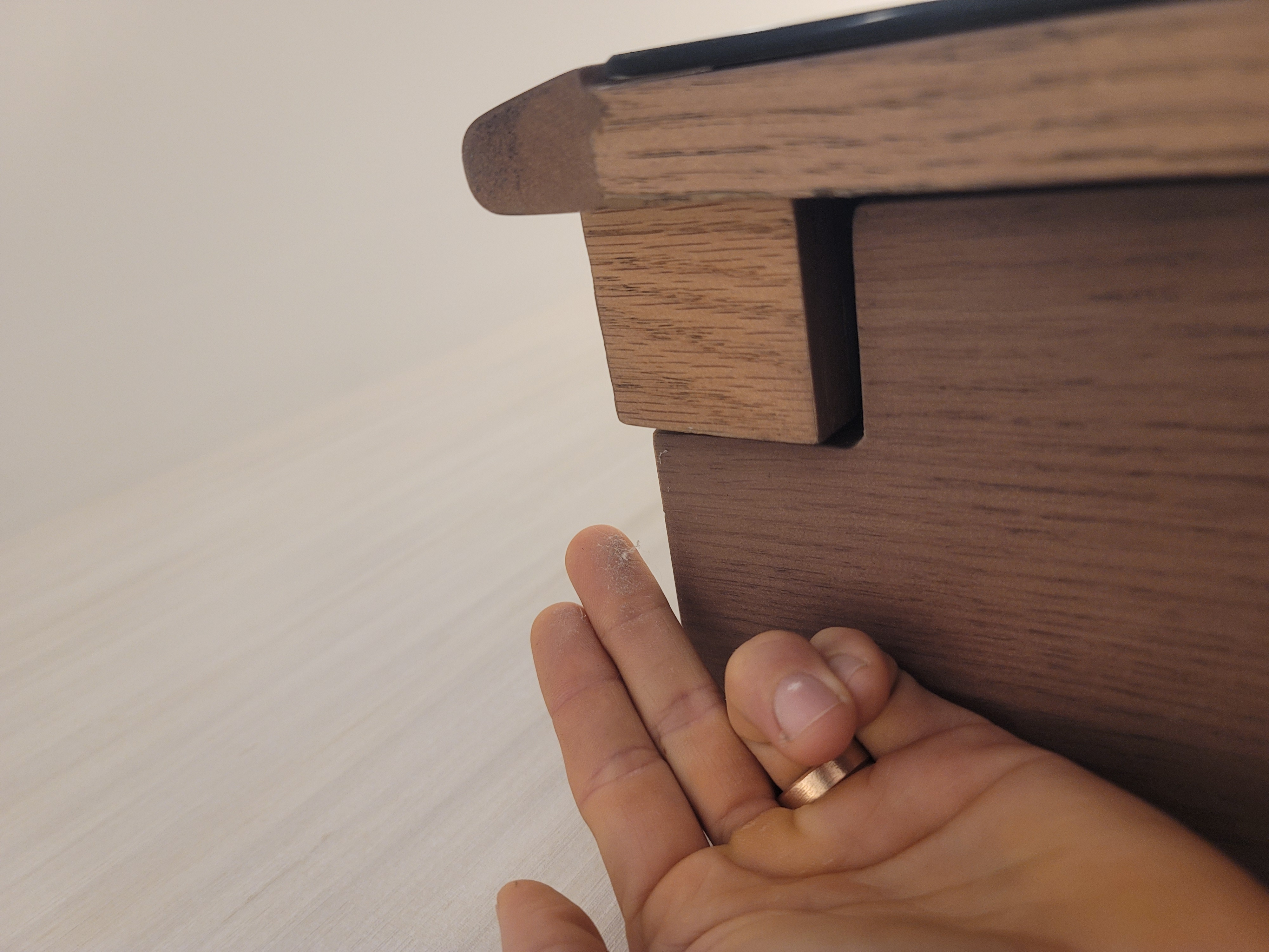 Dust accumulation found during indoor air quality inspection in South Florida home