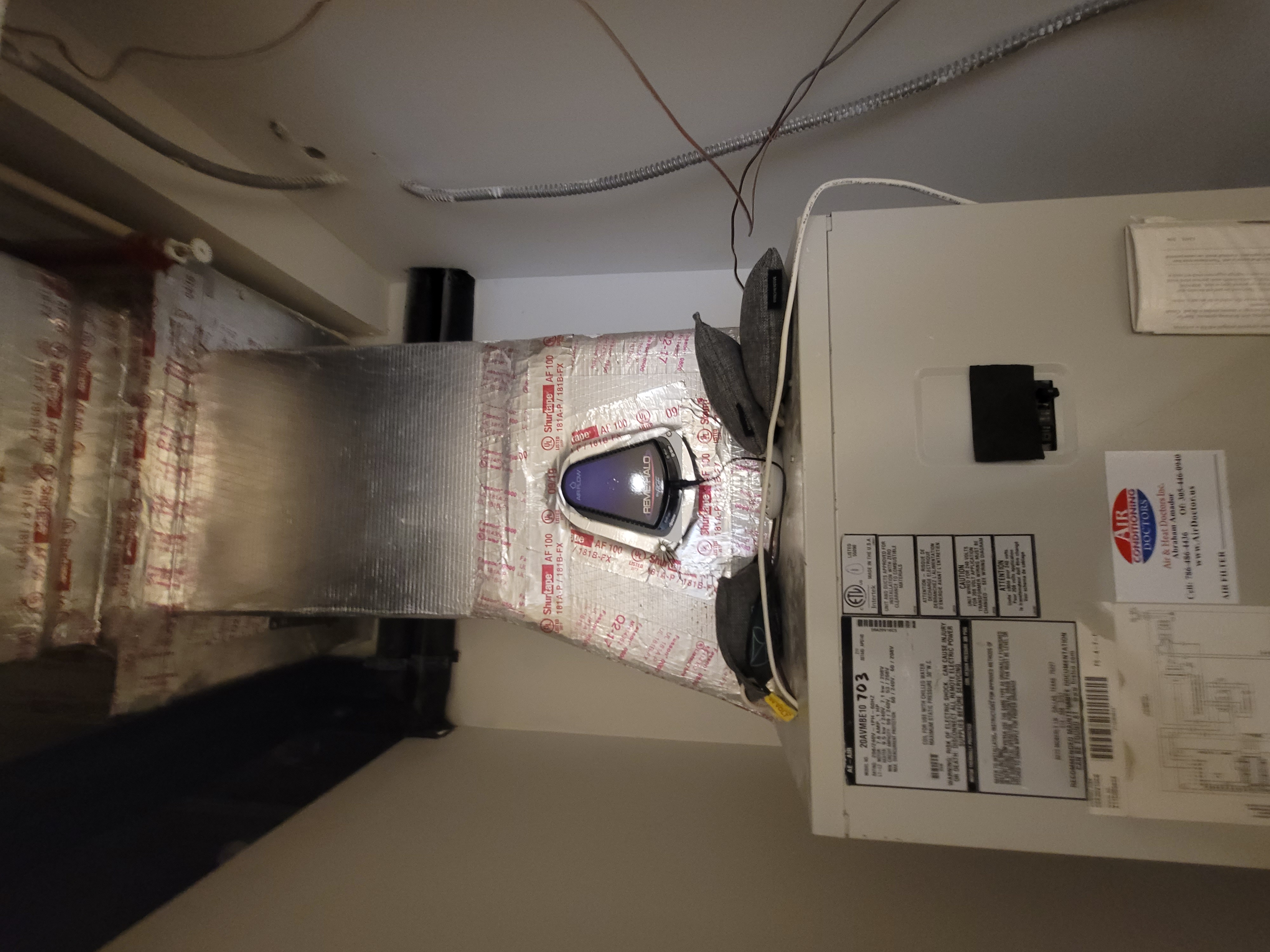 UV lights installed in HVAC systems help prevent mold growth on coils and blower components